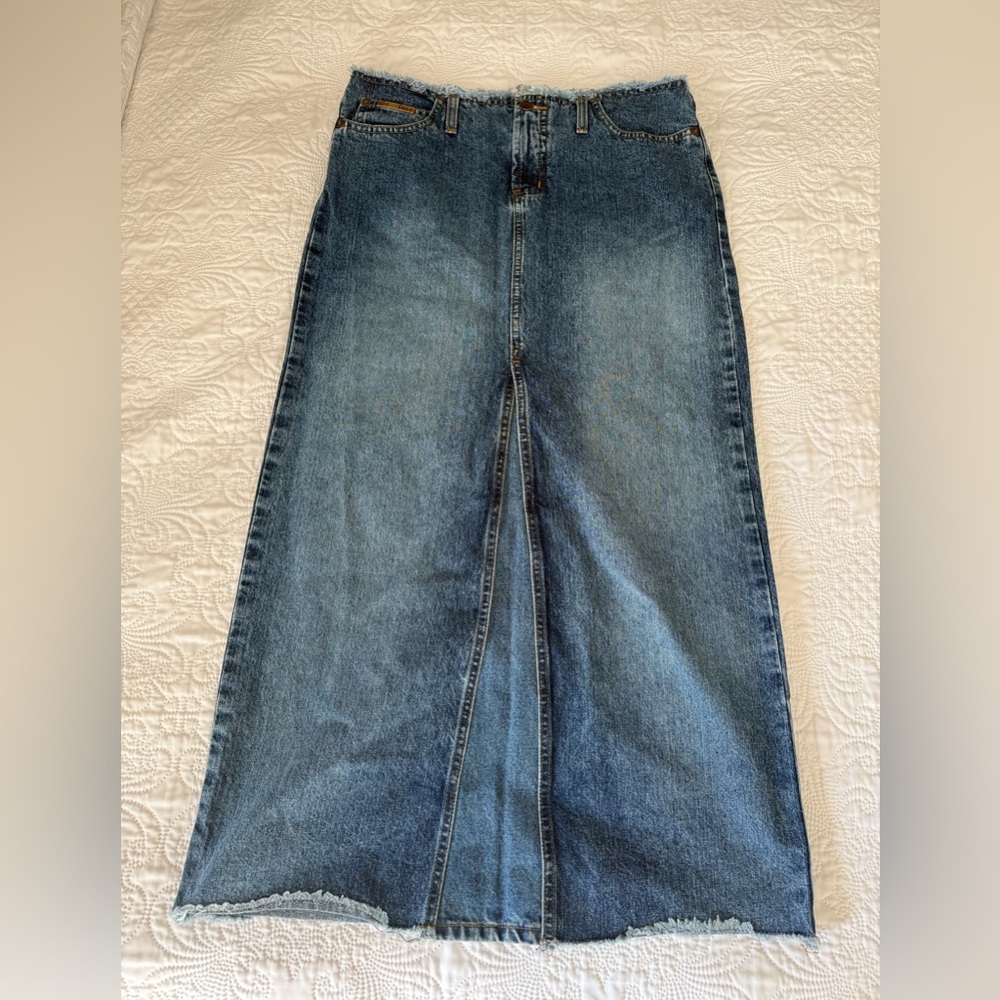 Vintage L.E.I. Denim Maxi Skirt